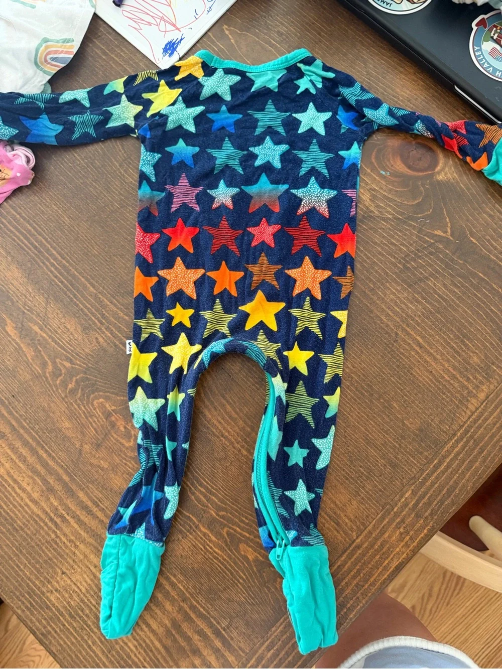 Little Sleepies crescent star zippy